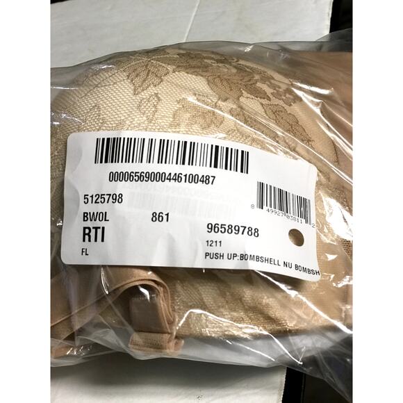 Curvy Couture NWT Strapless Sensation Multi-Way Push-Up Bra Nude 40DD - Picture 6 of 9